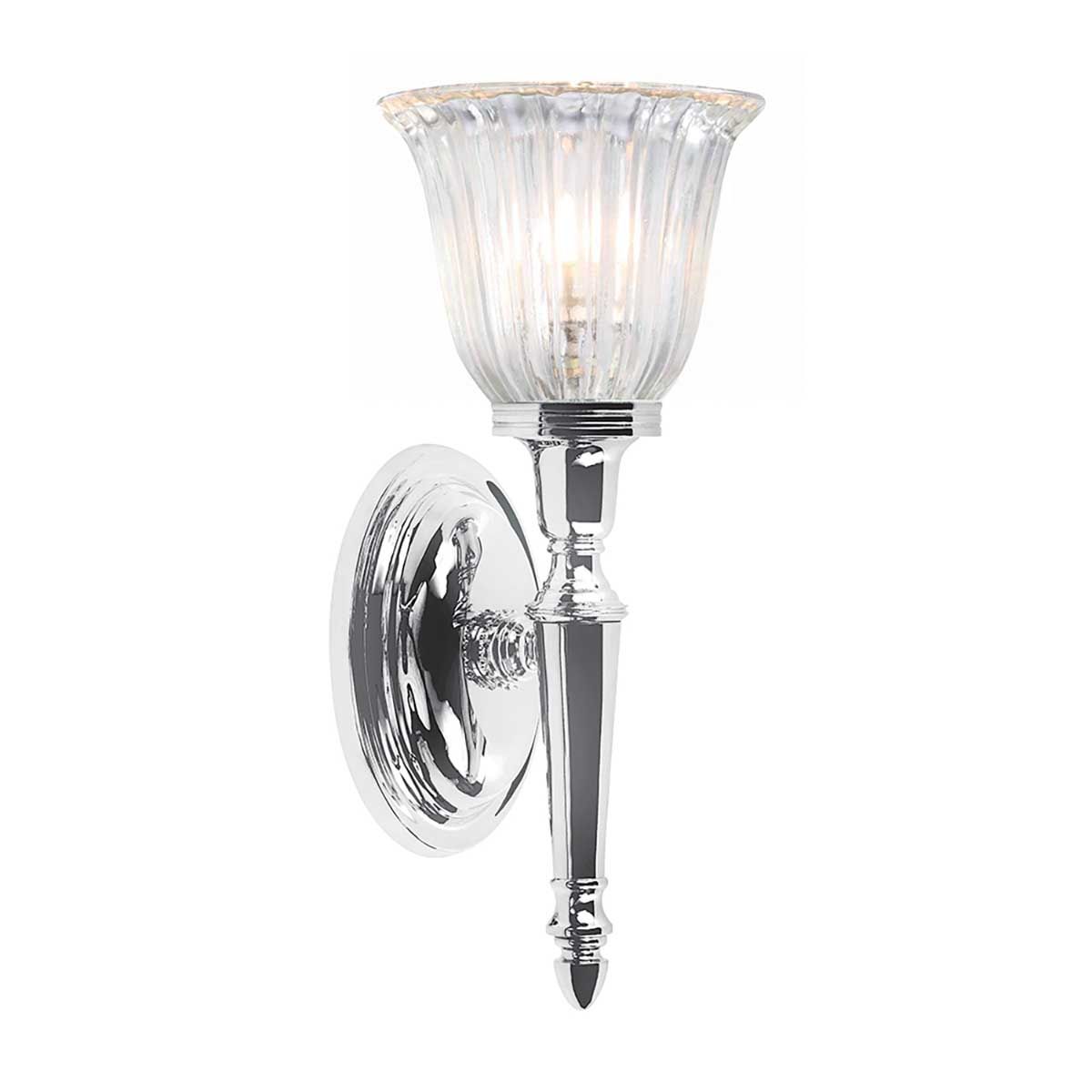 Polished Chrome Dryden Bathroom Wall Sconce