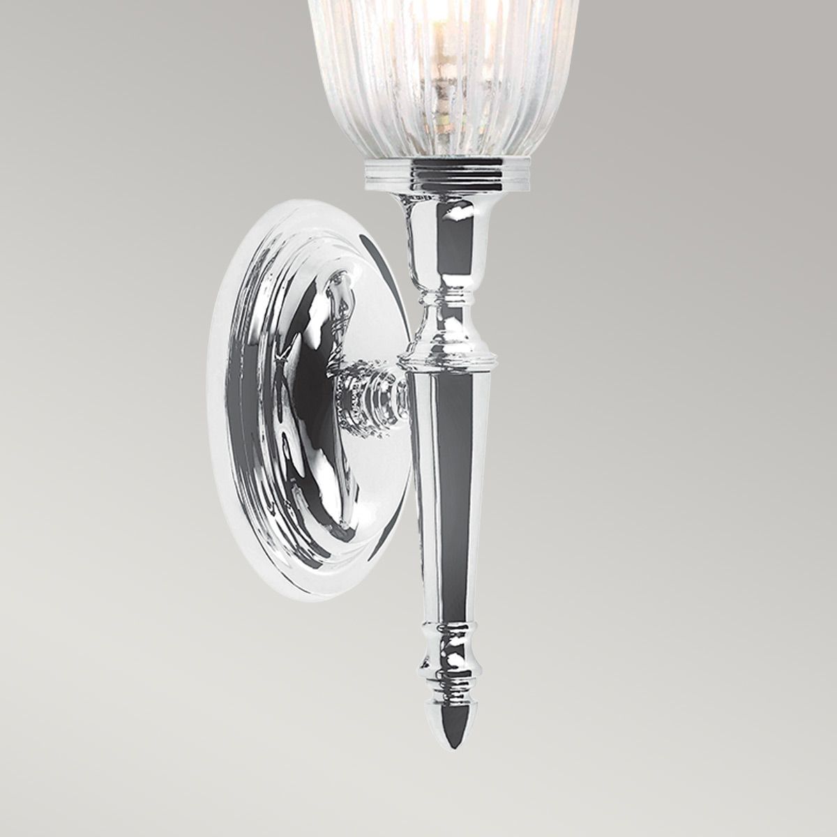 Polished Chrome Dryden Bathroom Wall Sconce