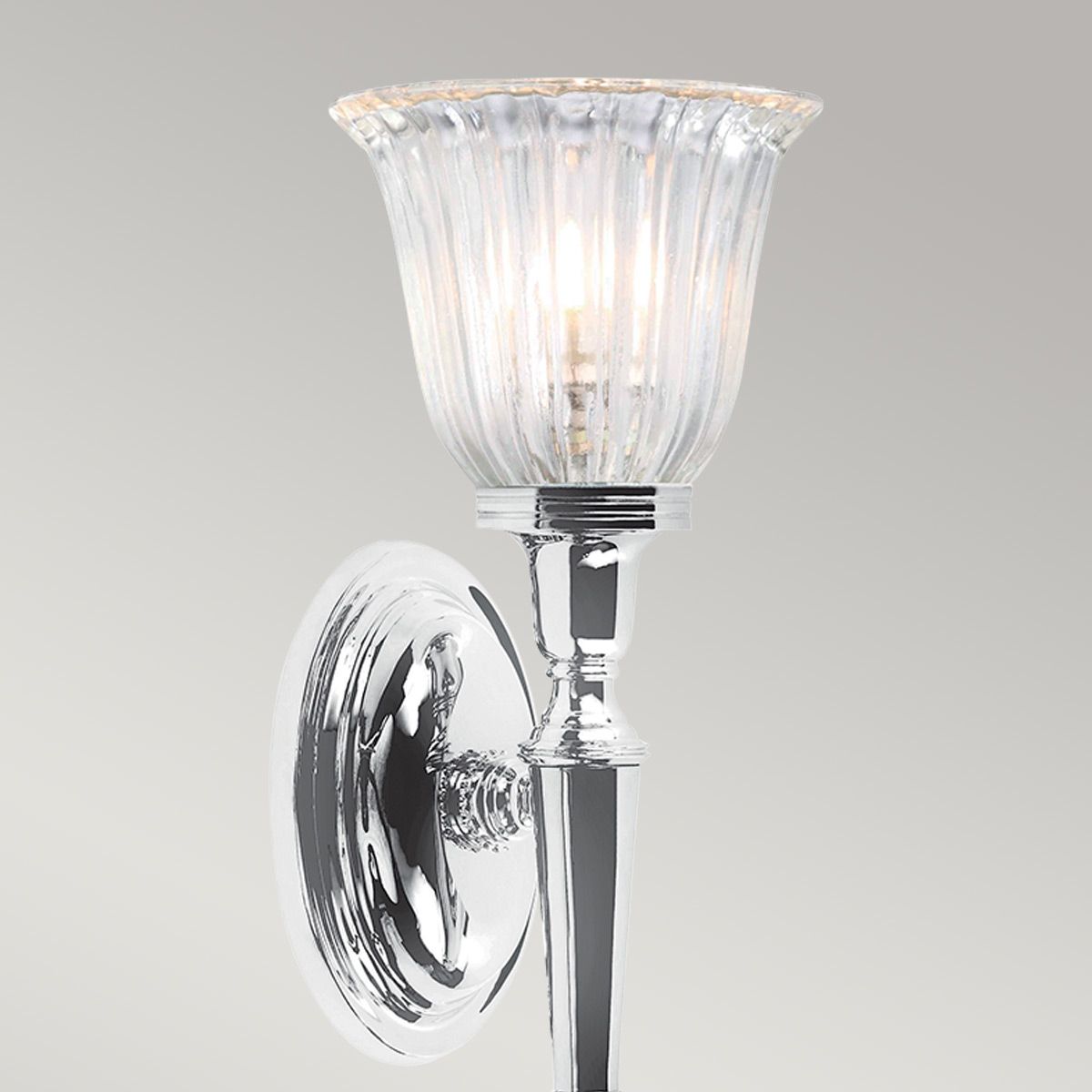 Polished Chrome Dryden Bathroom Wall Sconce
