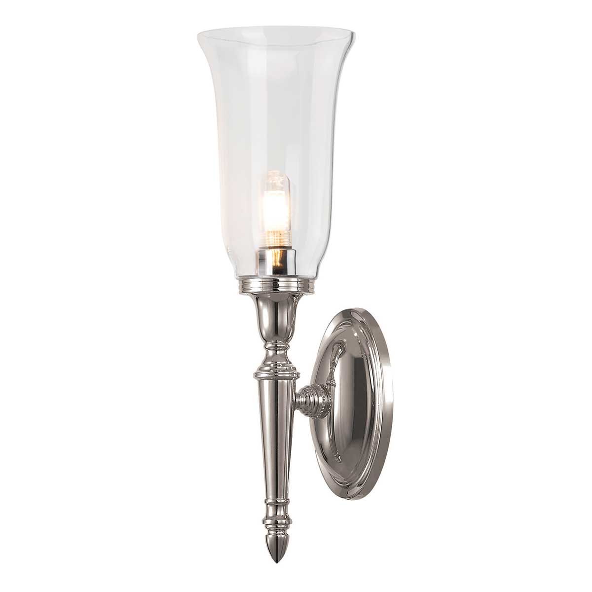 Dryden 1 Light Wall Light Polished Nickel