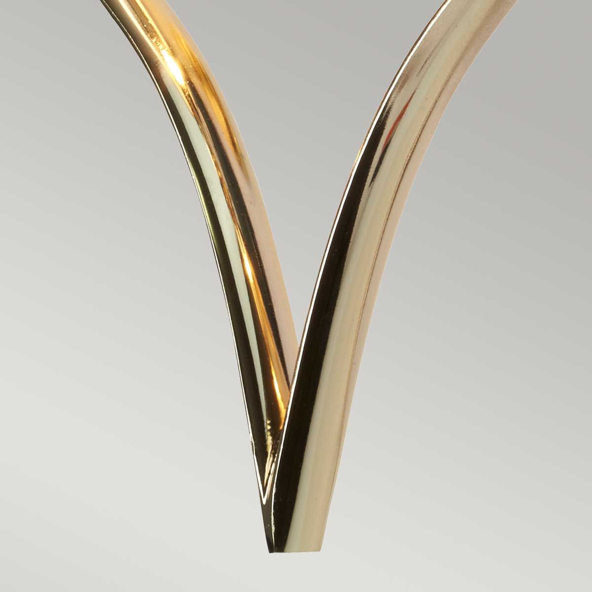 Falmouth Heart Design French Gold Bathroom Wall Light