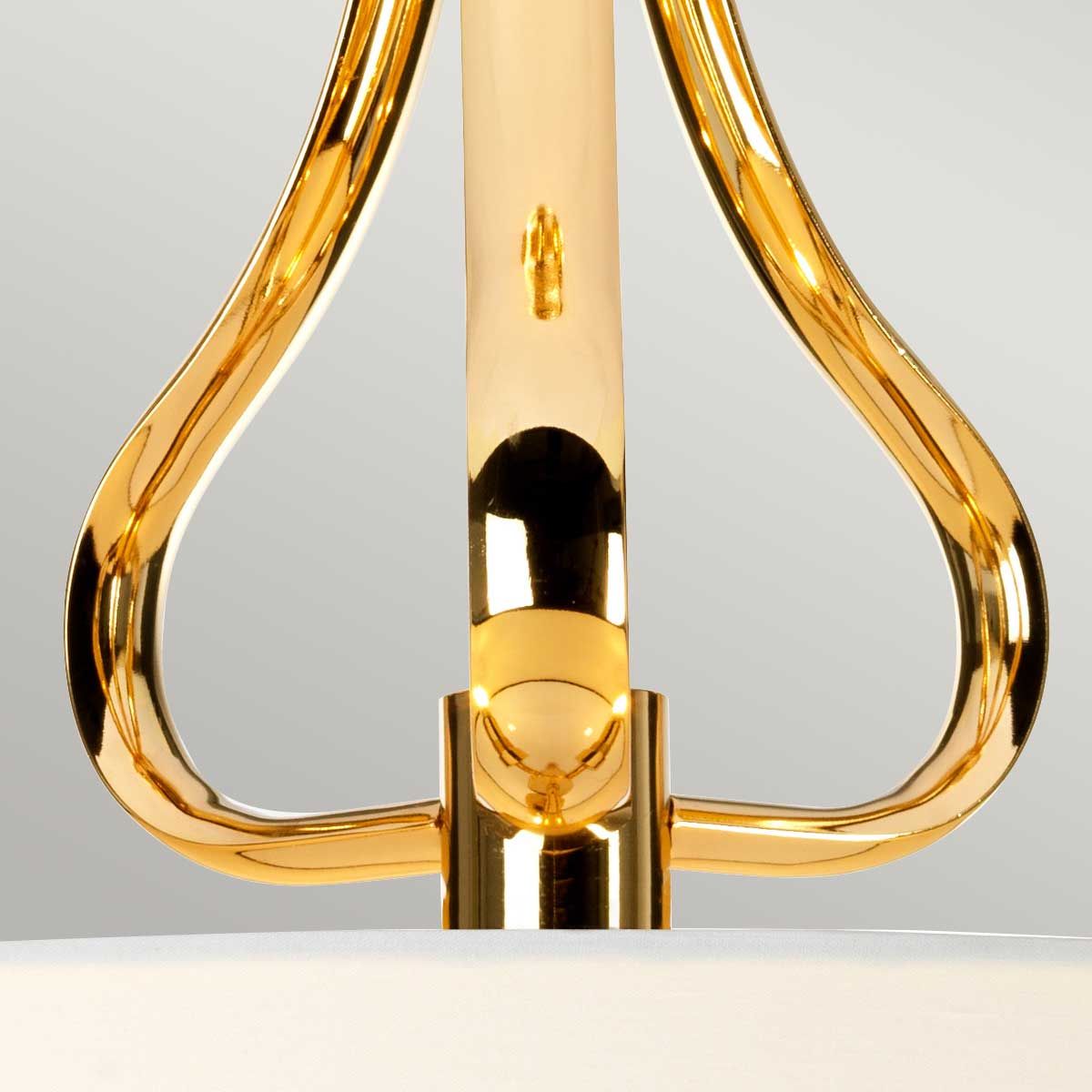 Falmouth Romantic Heart 3-Light Semi-Flush in French Gold