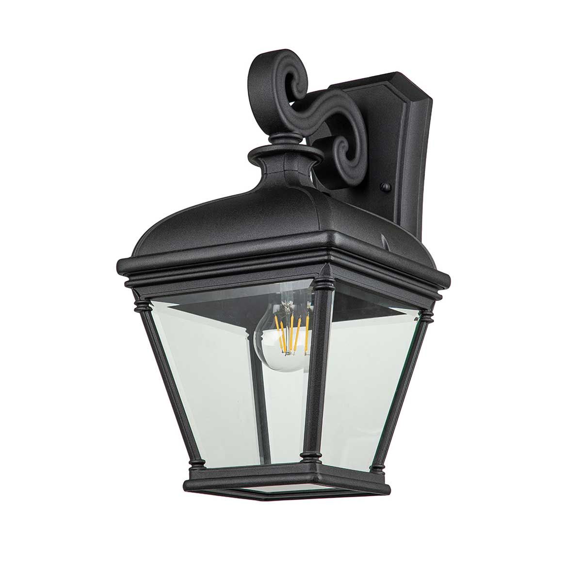 Bayview Classic Black Outdoor Wall Lantern