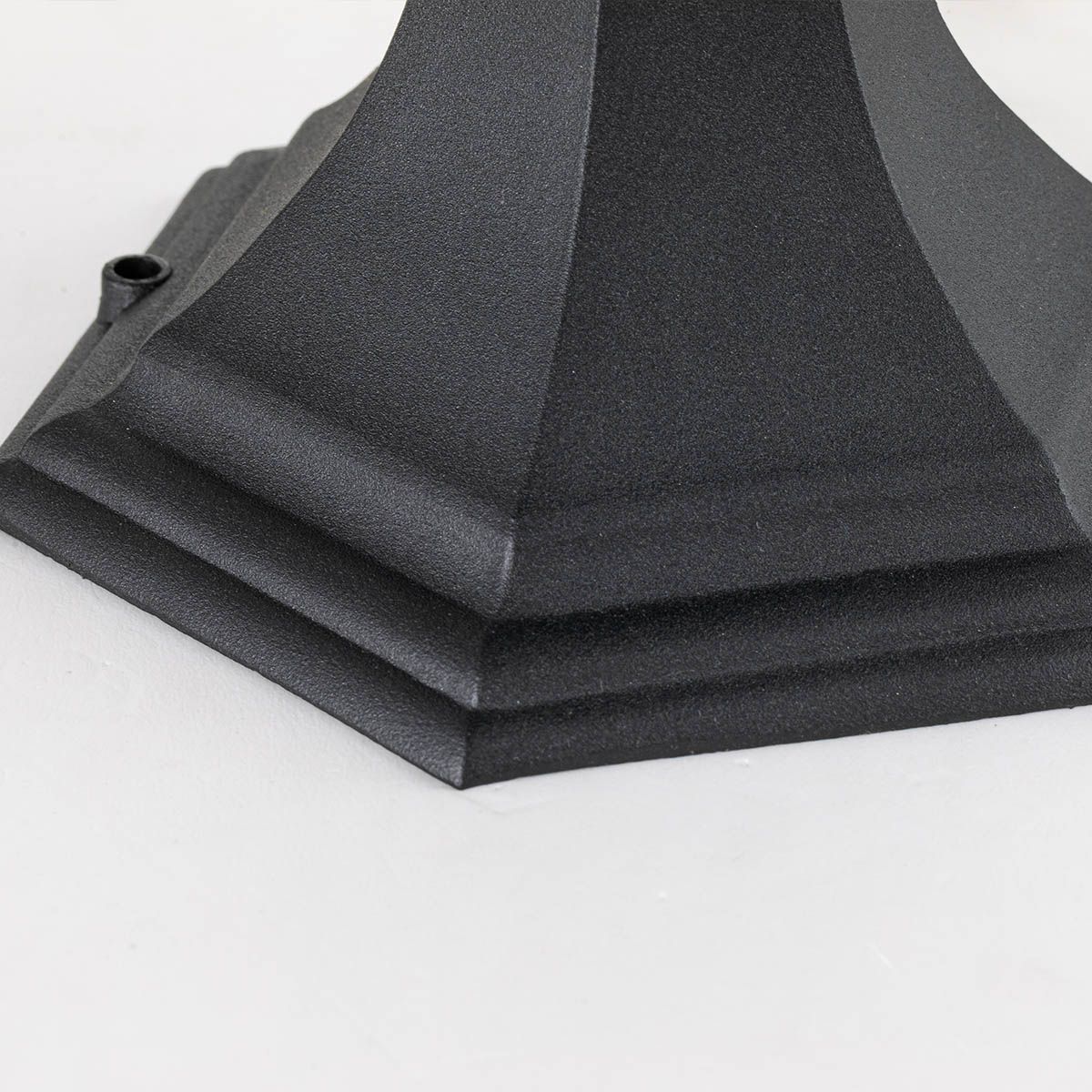 Bayview Elegant 1-Light Outdoor Black Pedestal Lantern