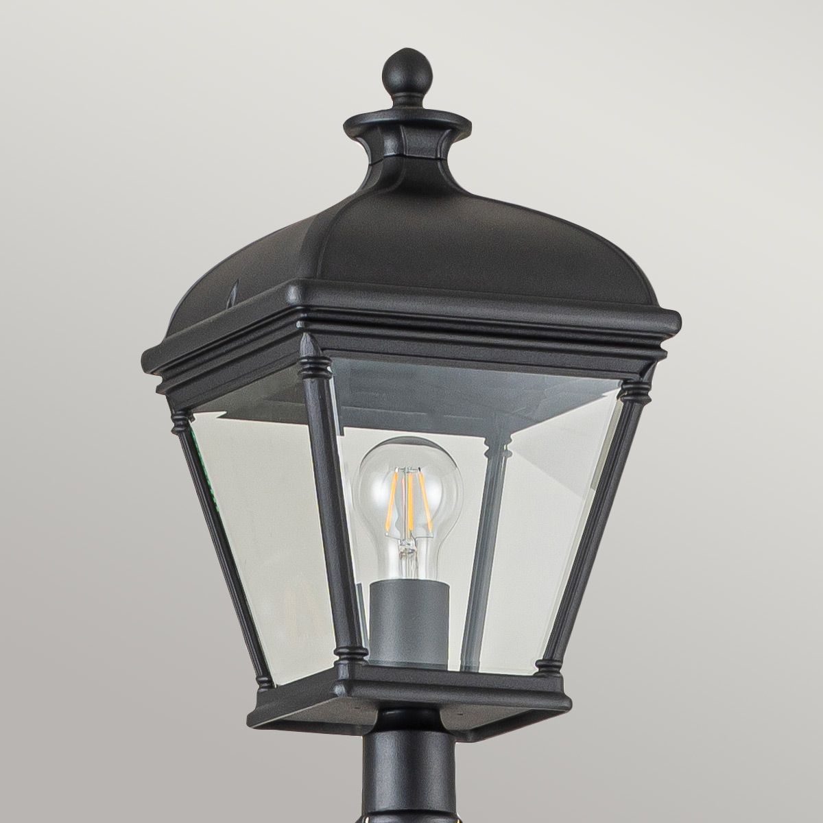 Bayview 1 Light Lamp Post Black