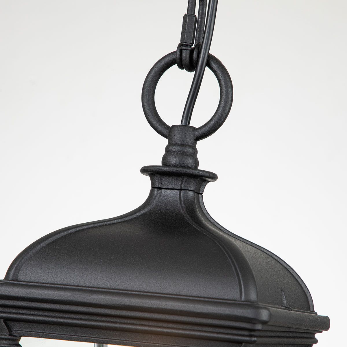 Elegant Black Bayview Outdoor Hanging Lantern