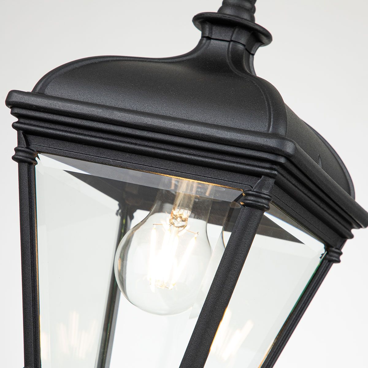 Elegant Black Bayview Outdoor Hanging Lantern
