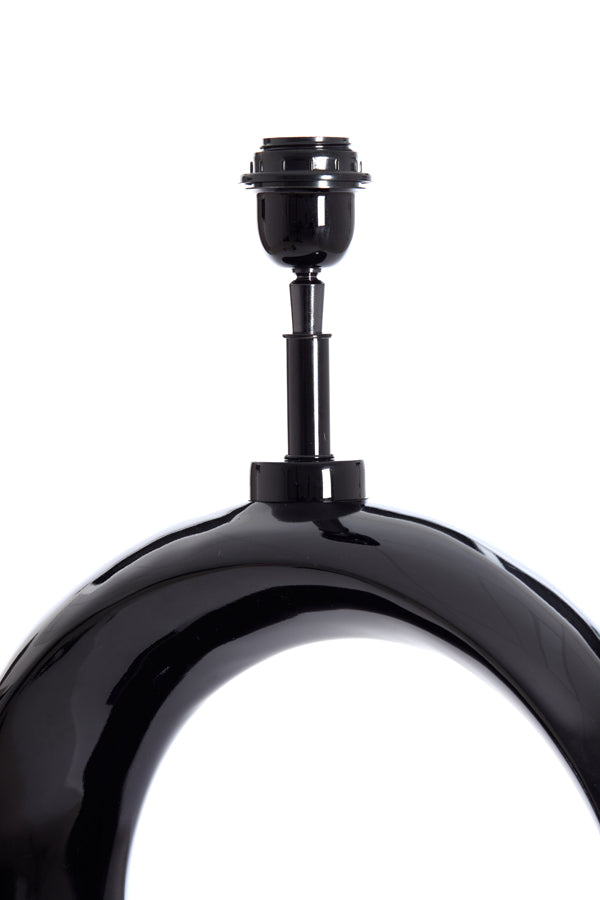 Elegant Tall Black Lamp Base 37x26x99 cm