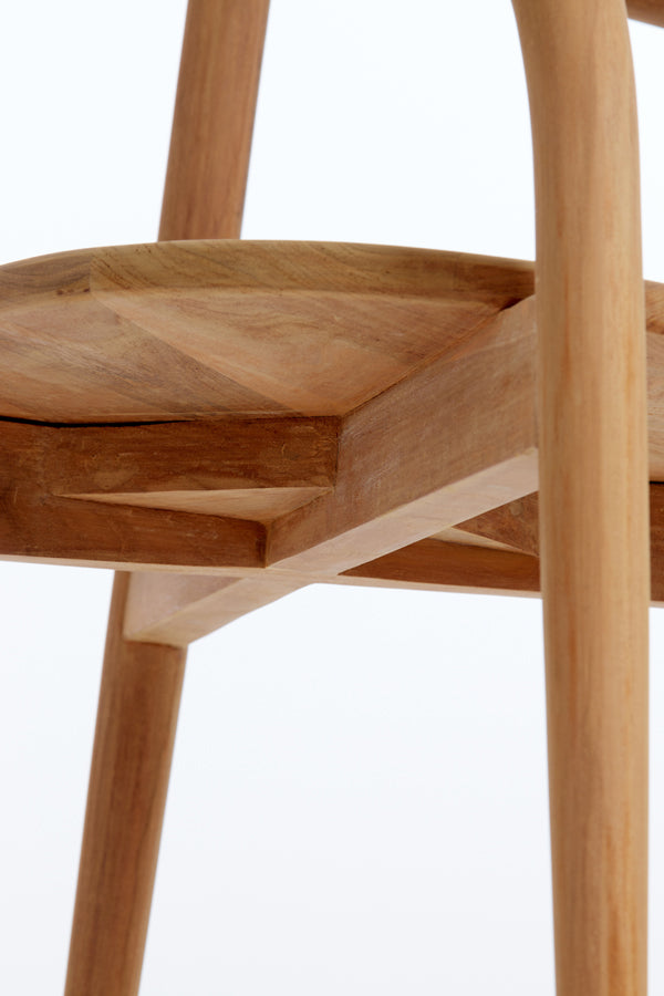 Natural Palca Wood Dining Chair - 59x53x74 cm
