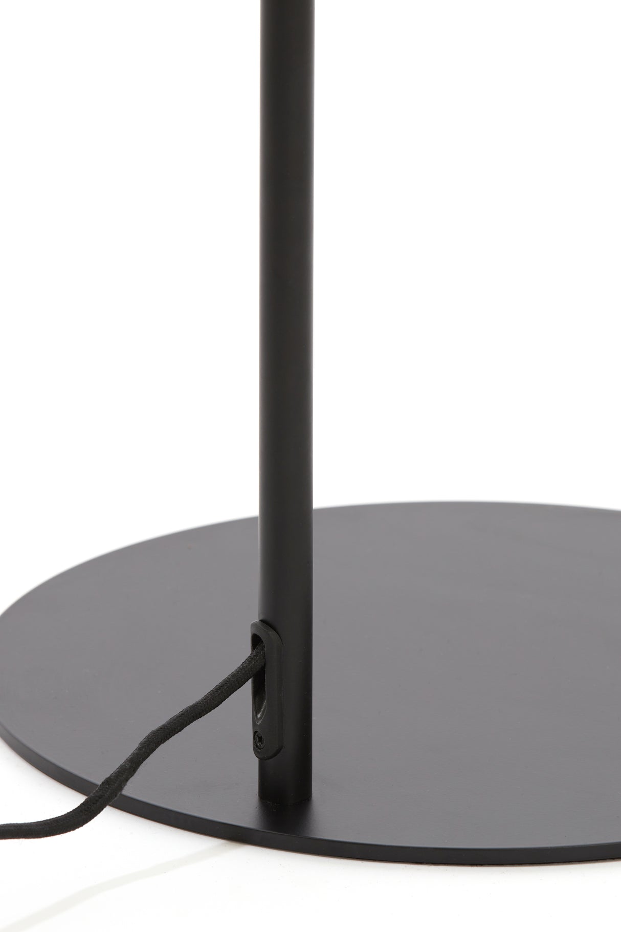 Solna Floor Lamp with Smoked Glass and Matte Black Finish, 45x29.5x160 cm