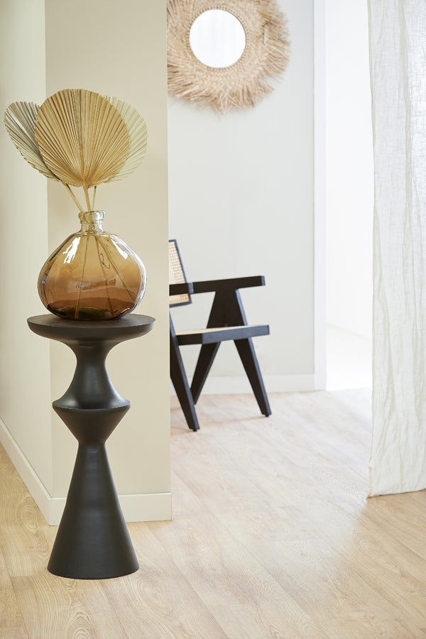 Elegant Matte Black Loboc Side Table 37.5x14x74 cm