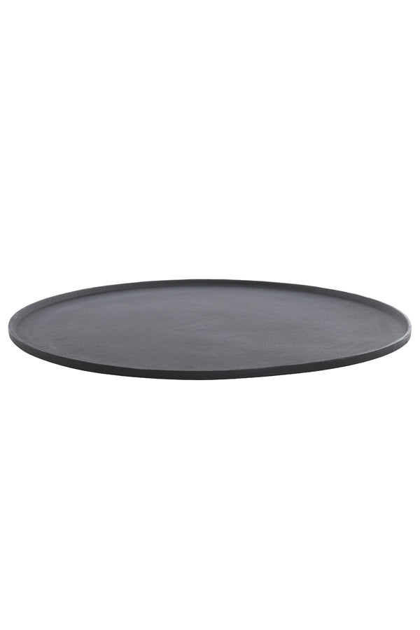 Elegant Maes Black 60cm Round Serving Plate