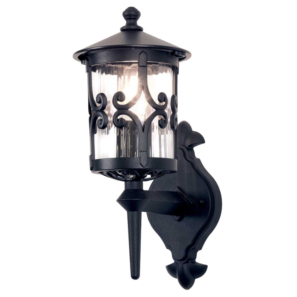 Hereford Traditional Wall Lantern in Black Finish