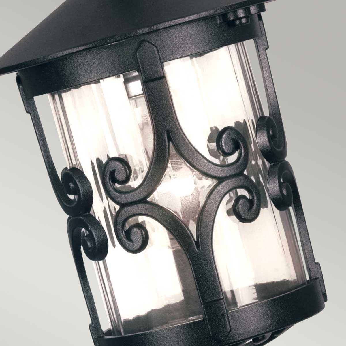 Elegant Black Hereford Hanging Porch Lantern
