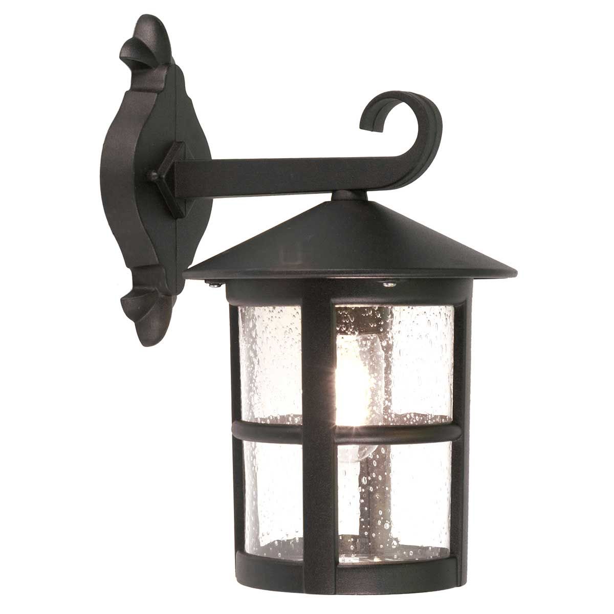 Elegant Black Hereford Outdoor Wall Lantern
