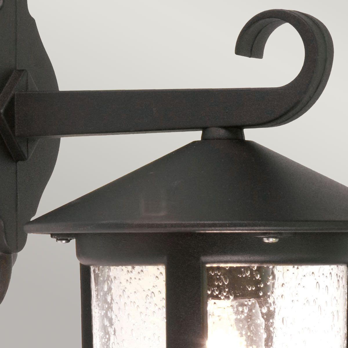 Elegant Black Hereford Outdoor Wall Lantern