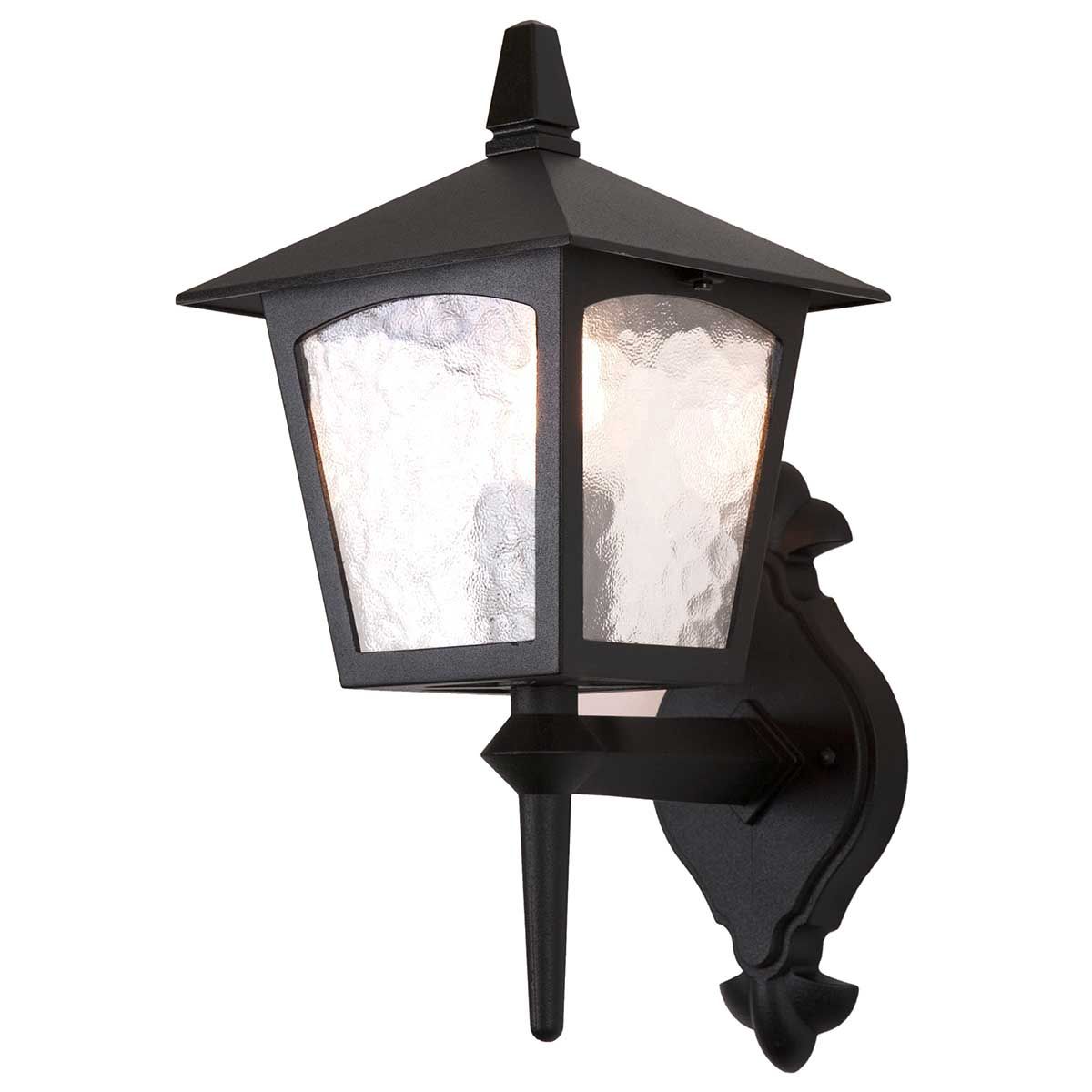 Classic York Wall Lantern in Black Finish