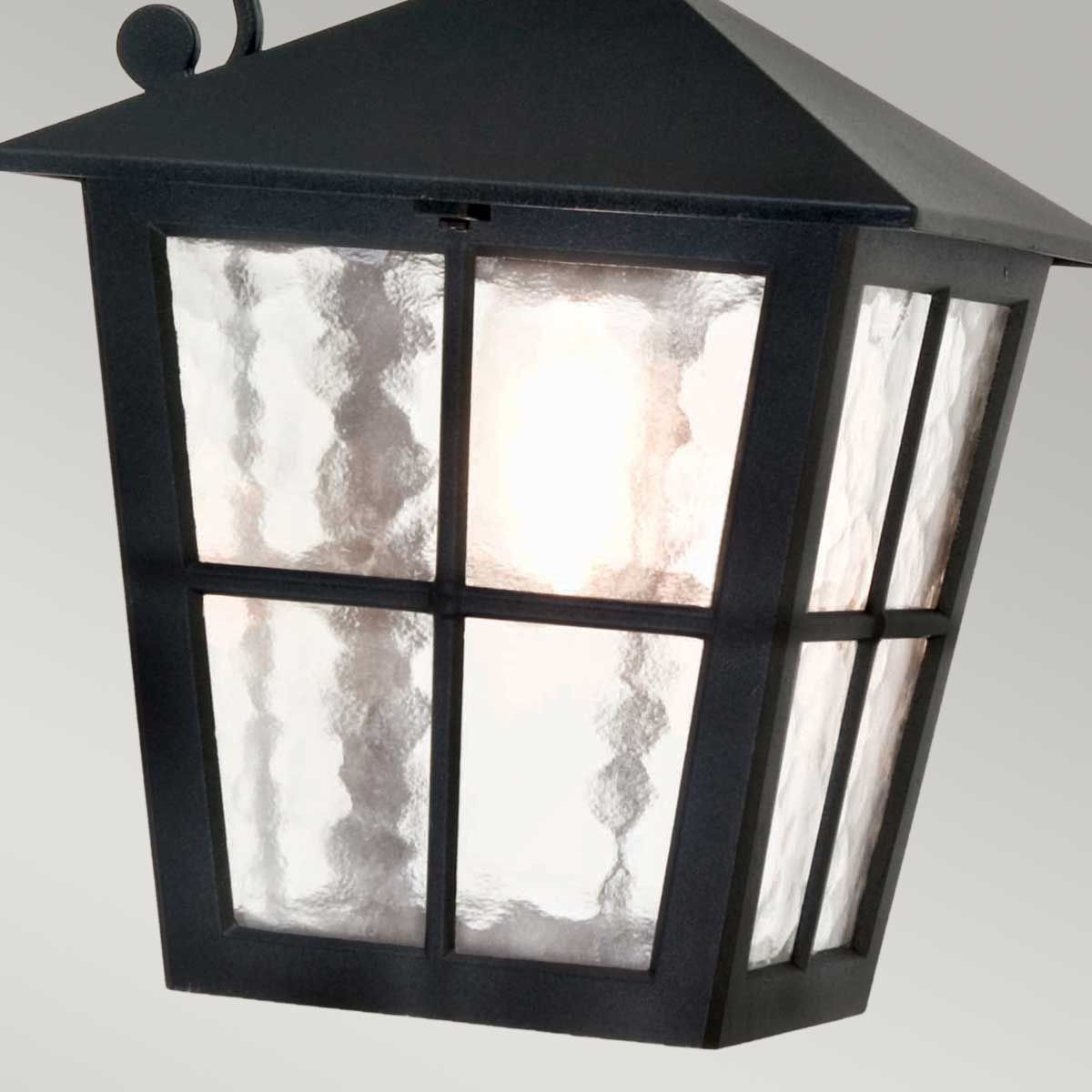 Elegant Black Hereford Grande Outdoor Wall Lantern Fixture
