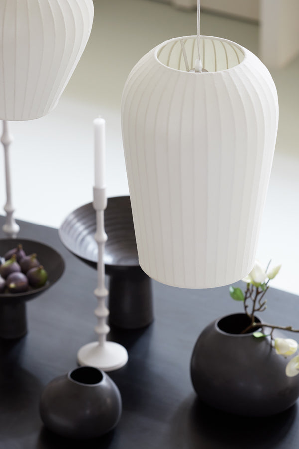 Suspended Illumination Ø25x37 cm Axel in Pristine White
