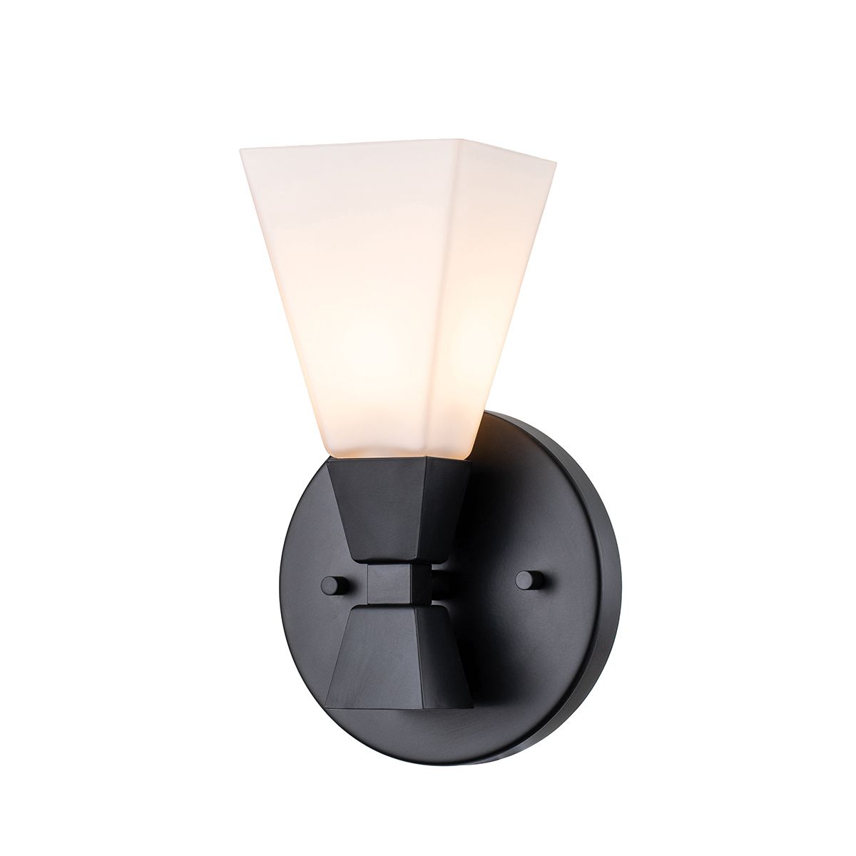 Bowtie 1lt Wall Light - Matte Black Matte Black