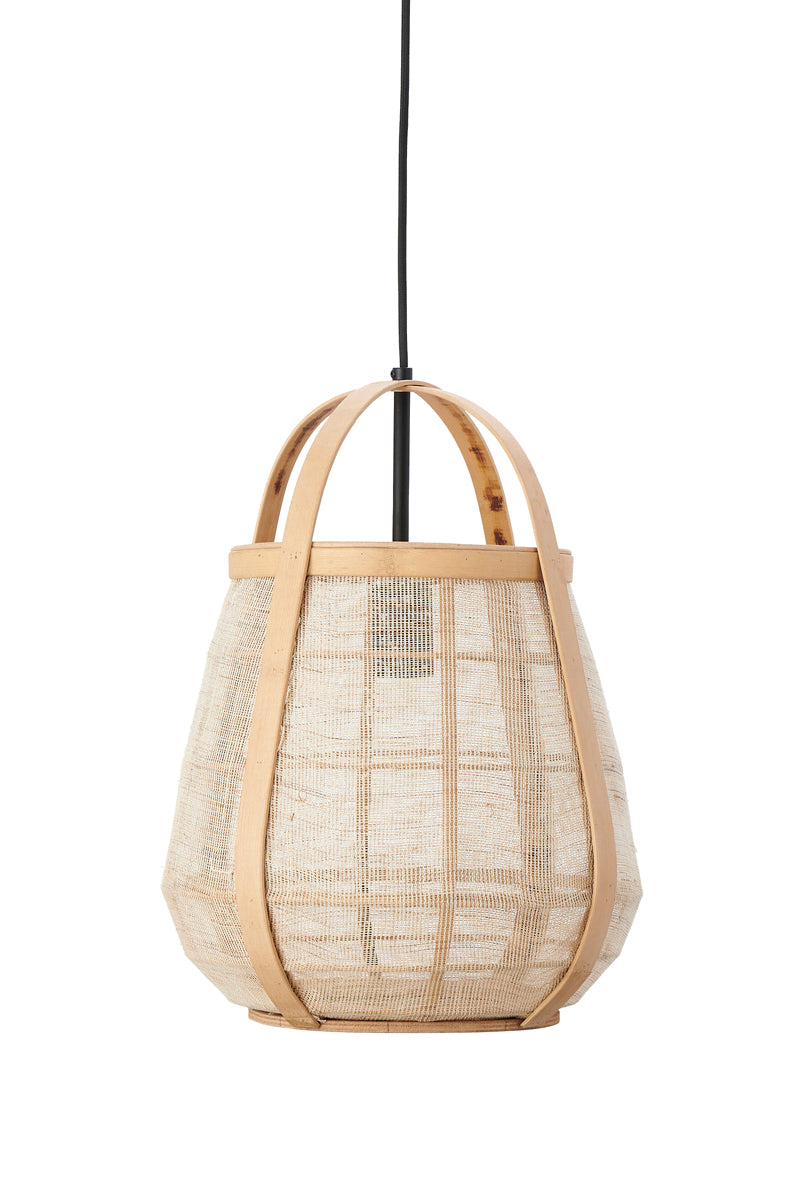 Elegant Rattan Pendant Light Ø32x44 cm Jacinto Natural