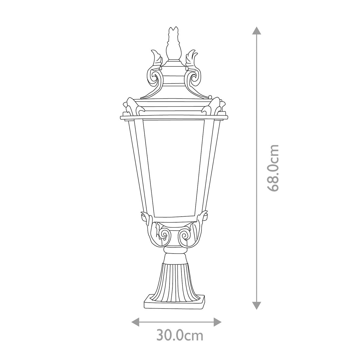 Baltimore Heritage Lantern - Grand Pedestal Model