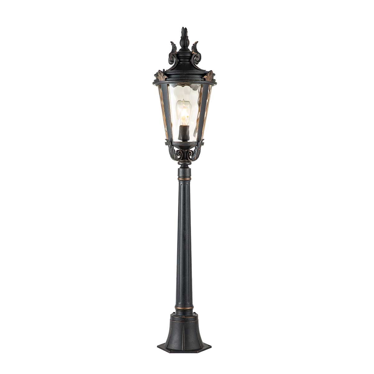 Medium Weathered Bronze Baltimore Pillar Lantern
