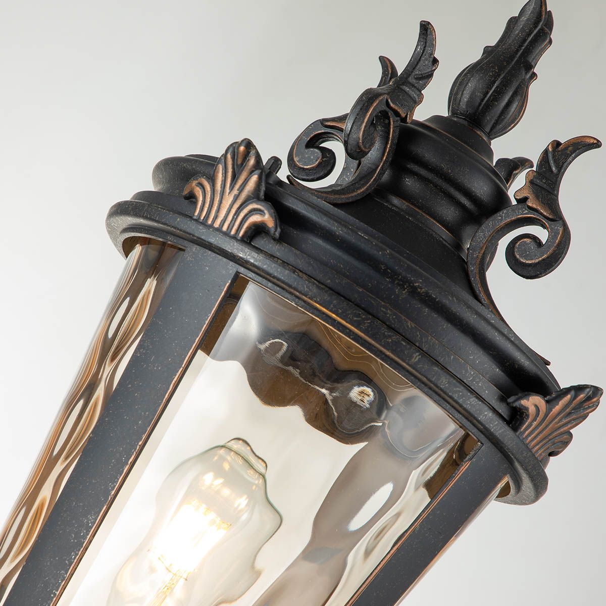 Medium Weathered Bronze Baltimore Pillar Lantern