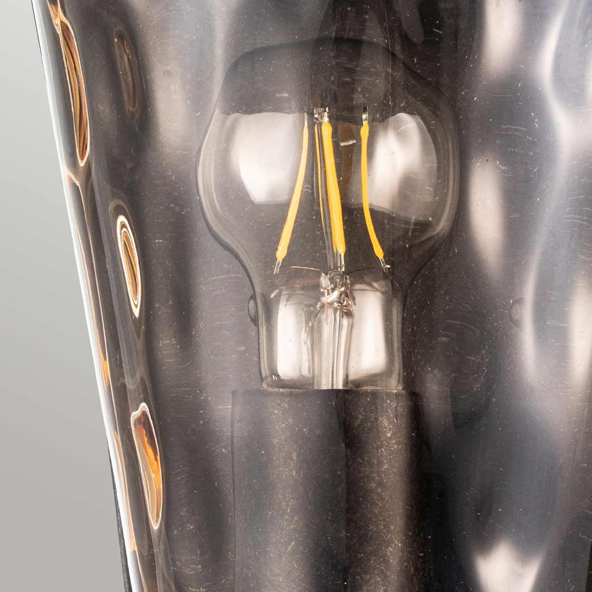 Baltimore 1-Light Medium Outdoor Half Lantern in Weathered Bronze