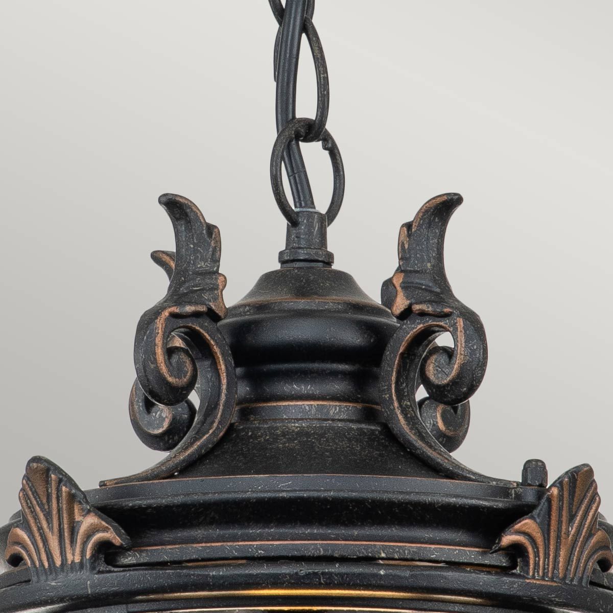 Baltimore Medium Suspension Lantern in Weathered Bronze Finish