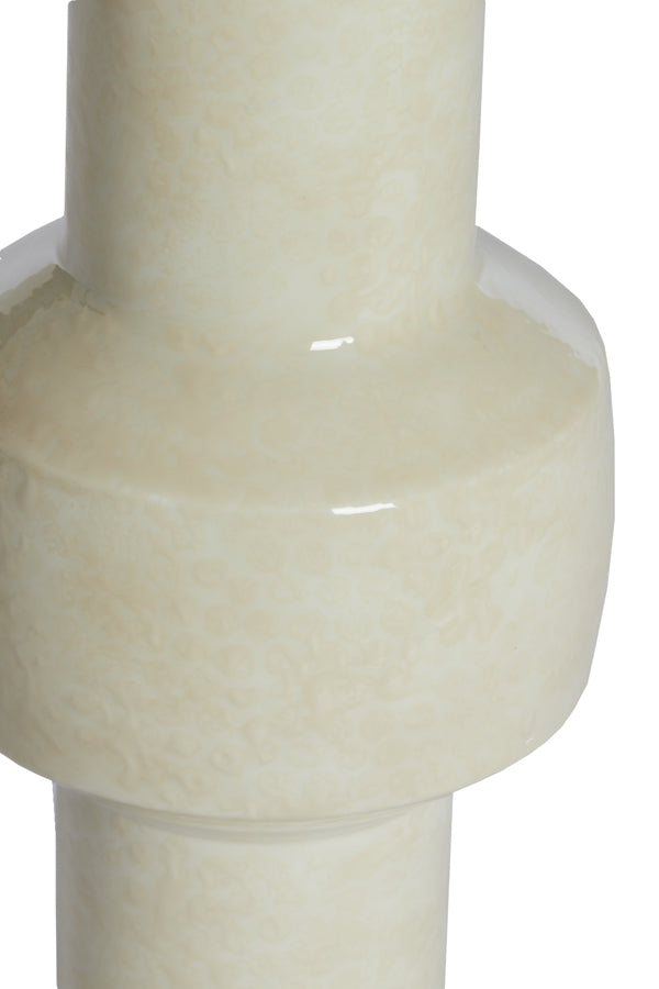 Elegant Cream Vase Ø18x42 cm Senuma Gloss Finish