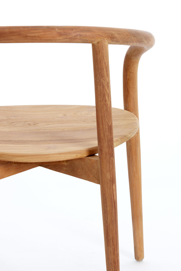 Natural Palca Wood Dining Chair - 59x53x74 cm