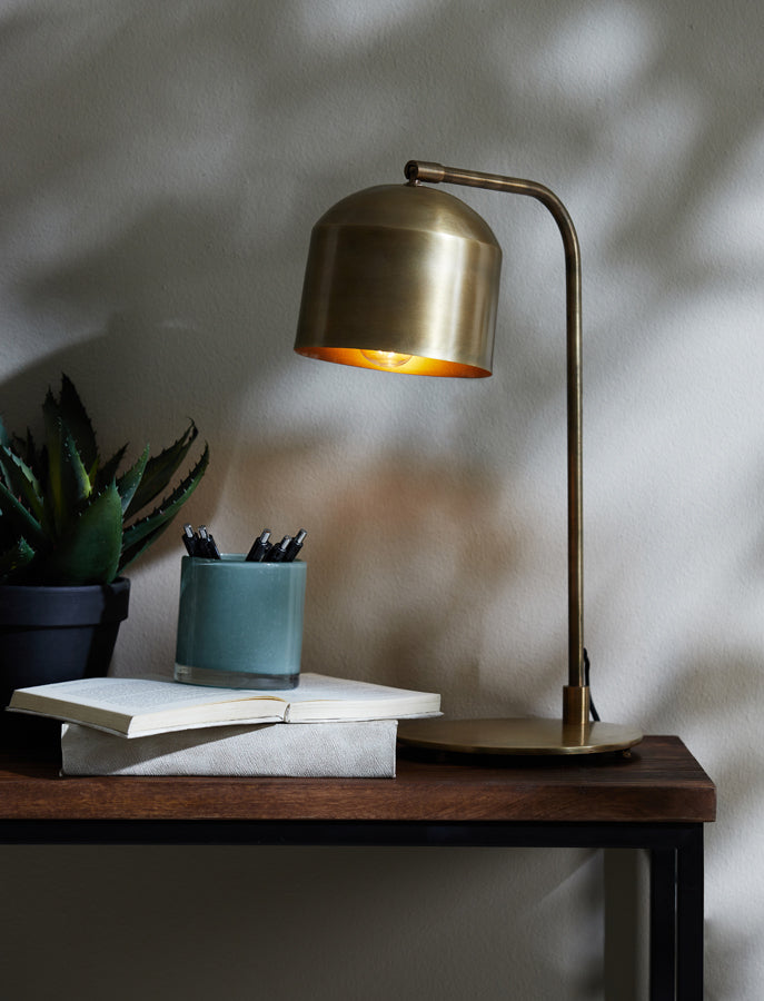 Antique Bronze Aleso Desk Lamp - 32 x 20 x 48 cm