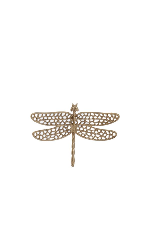 Radiant Gold Dragonfly Ornament 24x17.5x4 cm