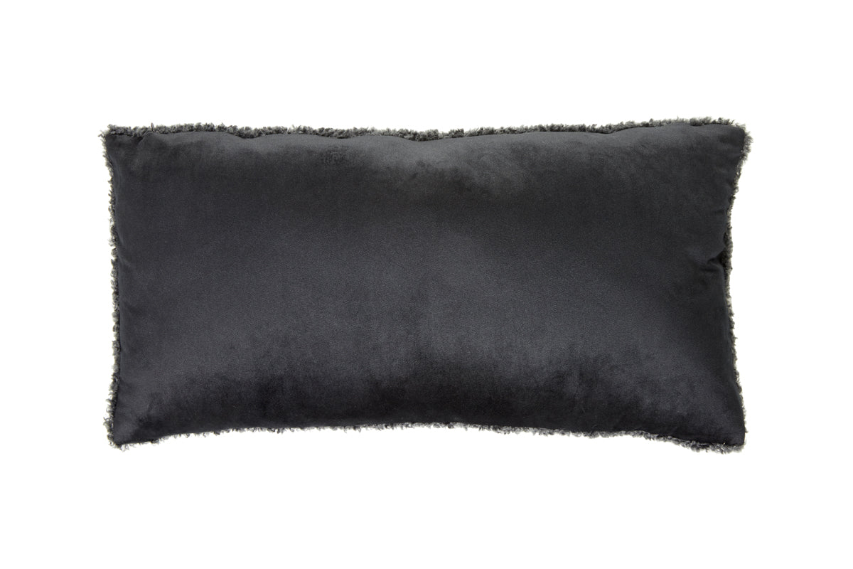 Lumbar Pillow 60x30 cm Lina Charcoal