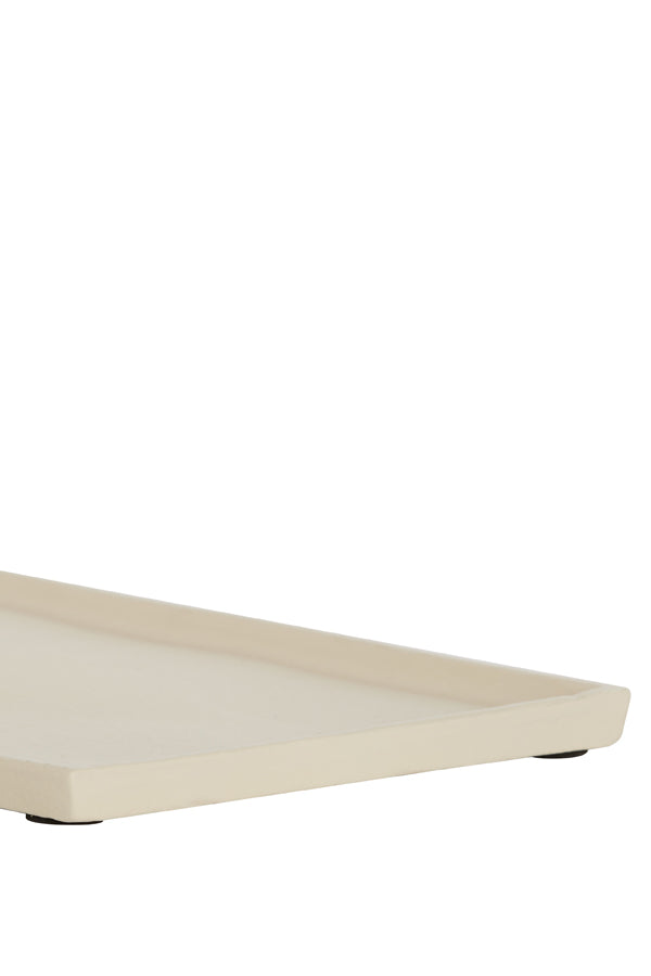 Elegant Cream Rectangular Serving Dish 30x17.5x1 cm