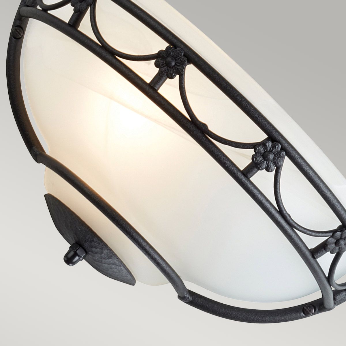 Carisbrooke Gothic Black Wall Sconce