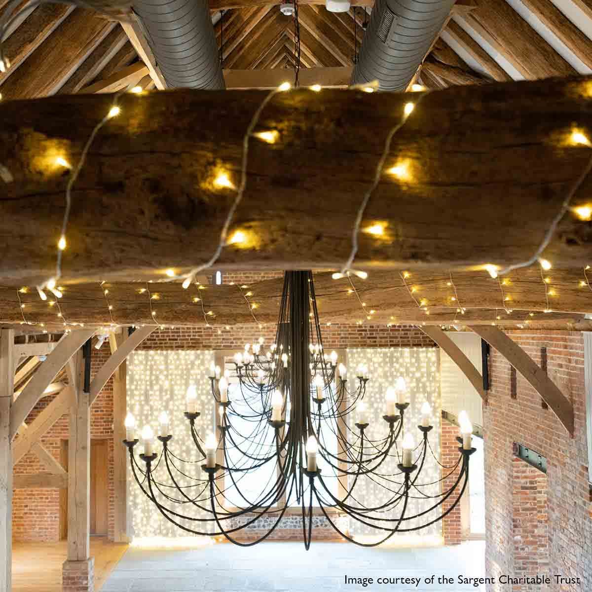 Gothic Elegance: Carisbrooke 18-Light Black Chandelier