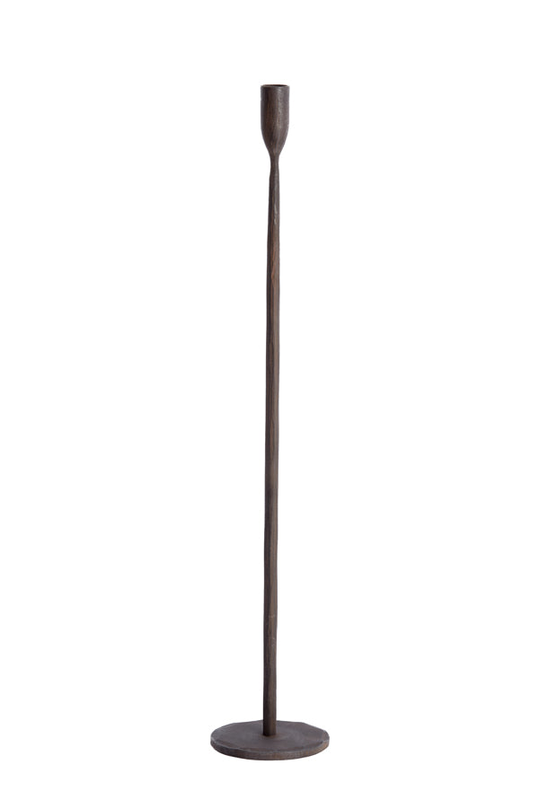Elegant Copper-Brown Icarus Candle Stand, Height 60cm