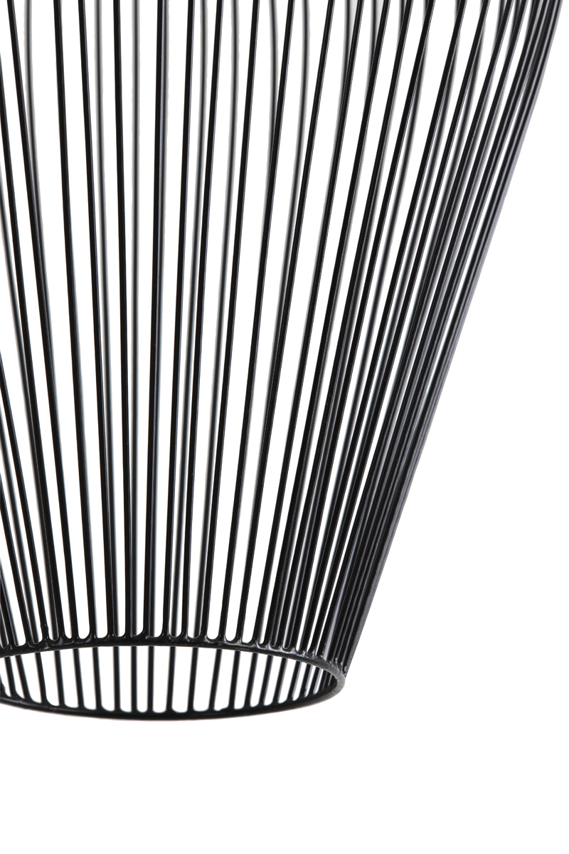 Sleek Black Pendant Lamp Ø31x40 cm Abby