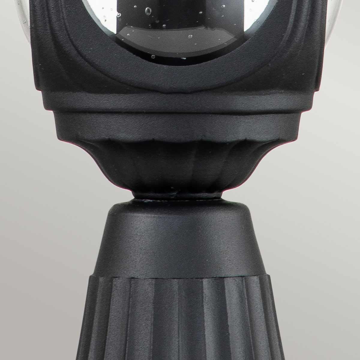 Vintage Black Chicago Outdoor Pedestal Lantern