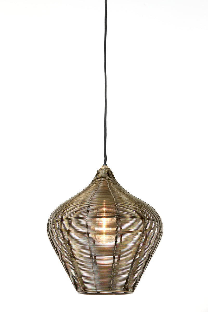 Pendant Light Ø27x29.5 cm Alvaro Vintage Bronze Finish