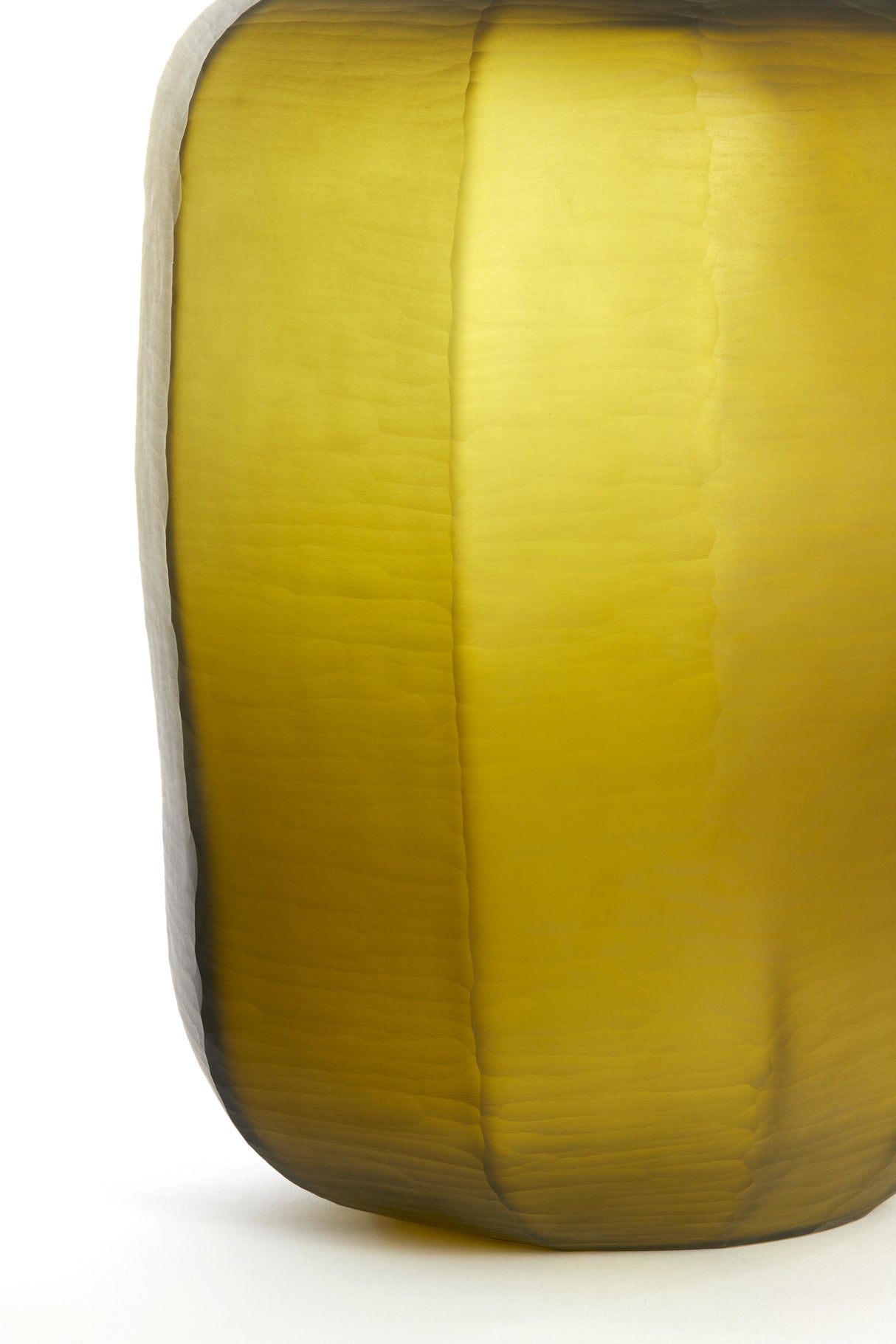 Yellow-Olive Green Pacengo Vase 33x42 cm