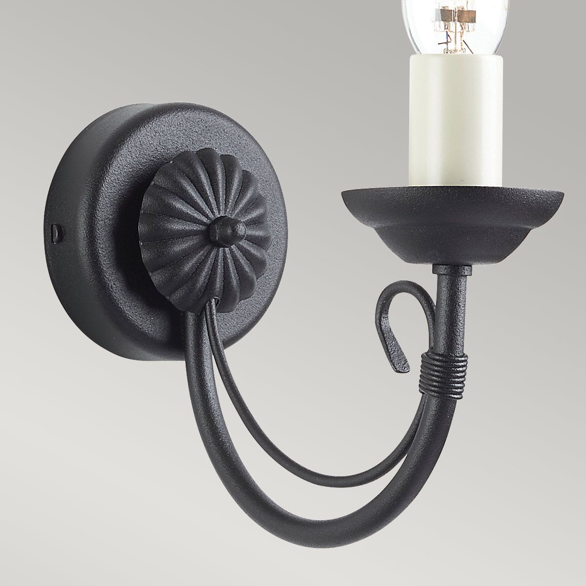 Elegant Chartwell Black Wall Light Fixture