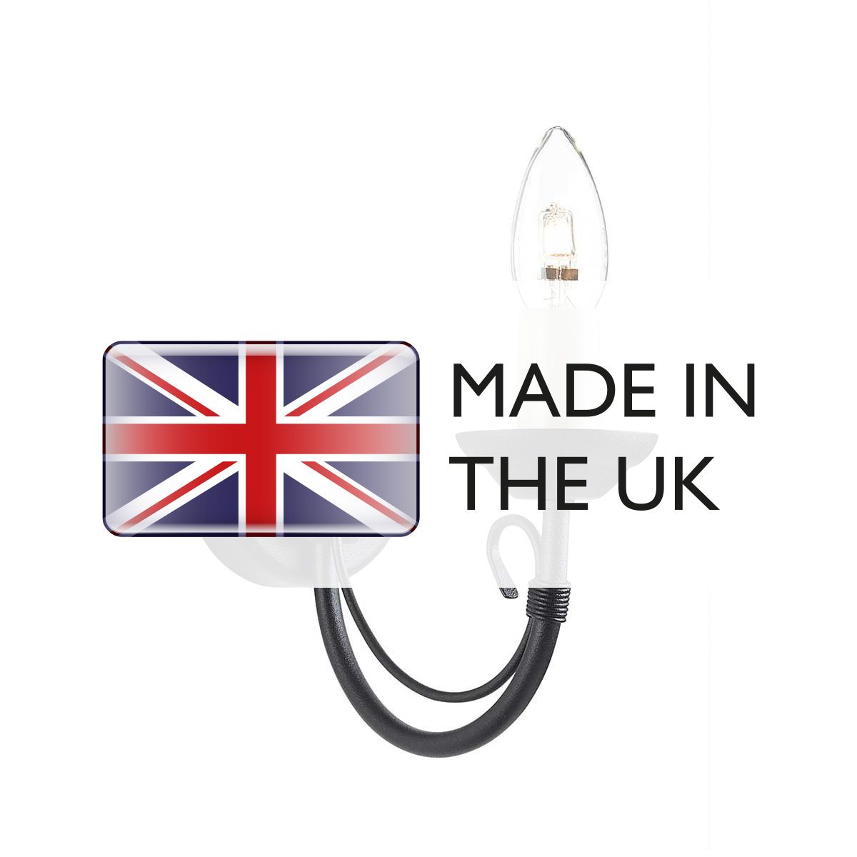 Elegant Chartwell Black Wall Light Fixture