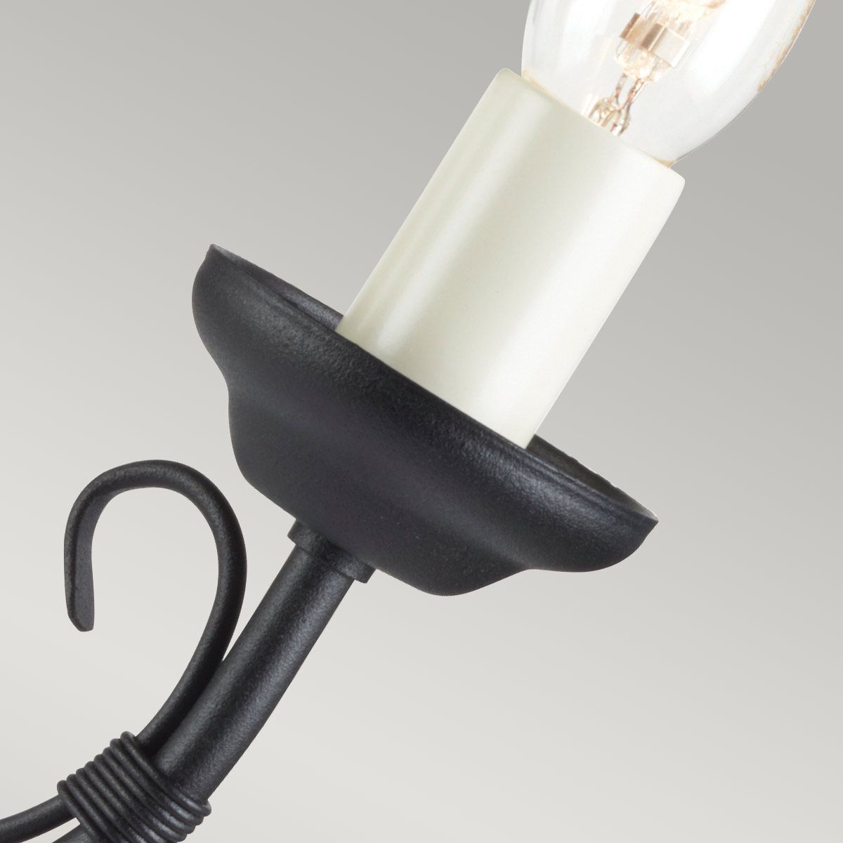 Elegant Black Chartwell Dual Sconce Wall Light