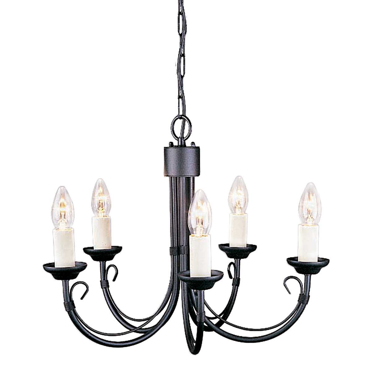 Timeless Elegance: Chartwell 5-Light Black Chandelier
