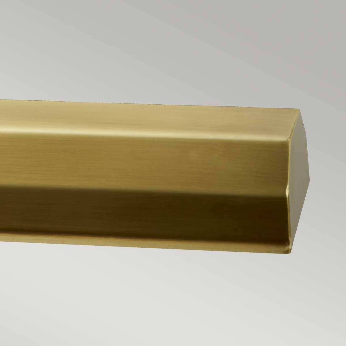 Chawton Large Picture Light: Elegant 4-Light Fixture in Aged Brass, 65cm