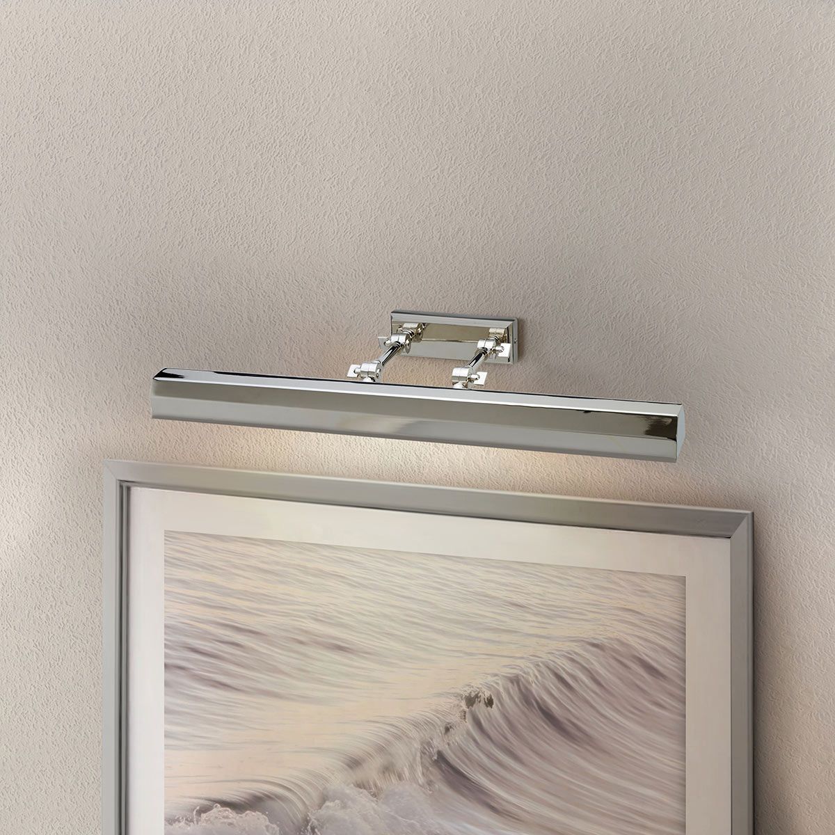 Elegant Chawton 4-Light Polished Nickel Picture Light, 65cm