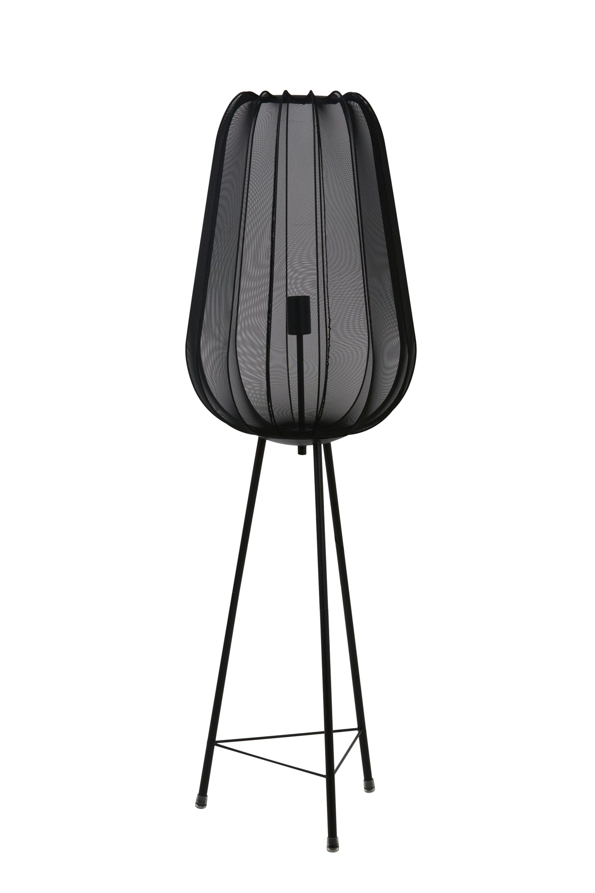 Elegant Black Tripod Floor Lamp Ø42x132 cm - Plumeria Design
